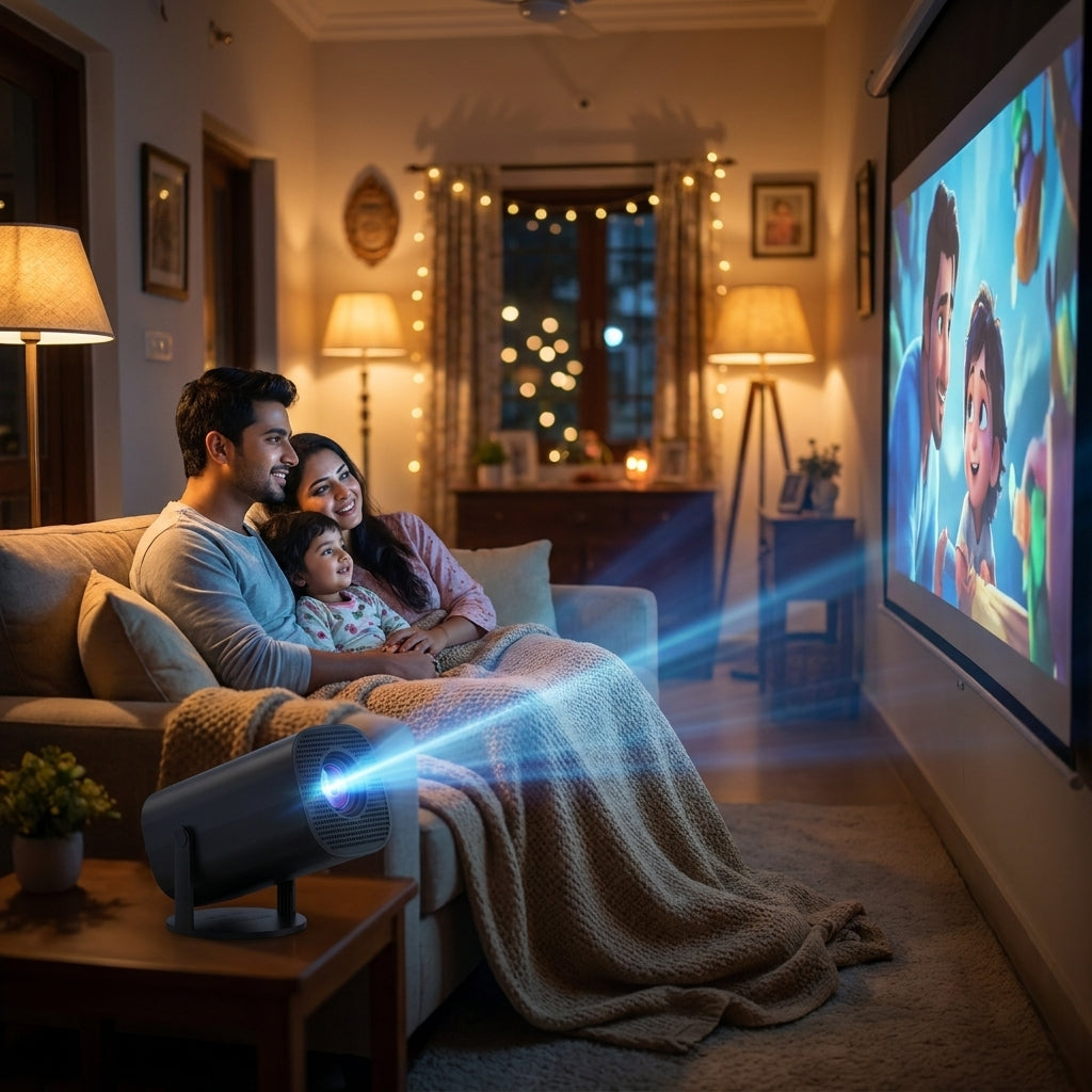HY420 Pro Android 14 Projector 4GB/32GB – Free Mouse Offer